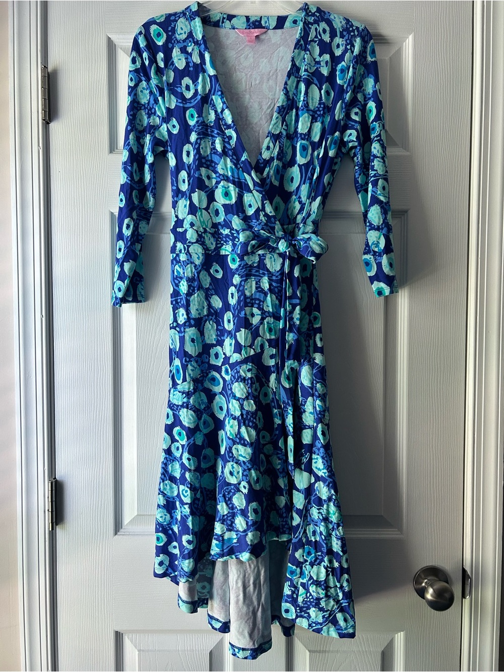 Lilly Pulitzer Rosaline Wrap Dress Royal Purple Lil Kitty